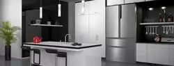 Холодильник haier в интерьере кухни