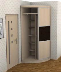 Маленький угловой шкаф в спальню для одежды фото