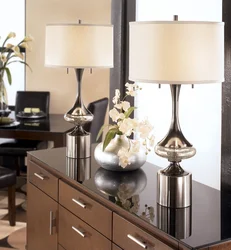 Table Lamps In The Living Room Interior Photo