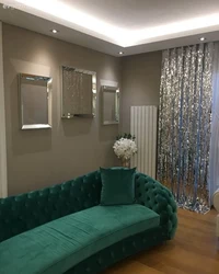 Изумрудные Шторы В Гостиной Реальные Фото
