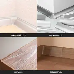 Plinth for the countertop in the kitchen photo in the interior
