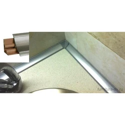 Plinth for the countertop in the kitchen photo in the interior