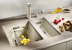 Large sink in the kitchen photo