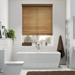 Photo Of Blinds In The Bathroom On The Window Photo