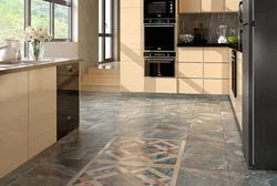 60x60 tiles in the kitchen interior
