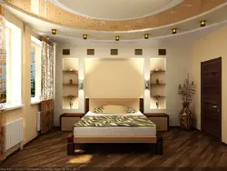 Design of a niche in the wall in the bedroom
