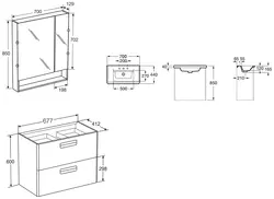 Bathroom cabinet photo dimensions