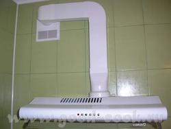 Plastic air duct for kitchen hood photo