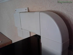 Mətbəx başlığı üçün plastik hava kanalı fotoşəkili