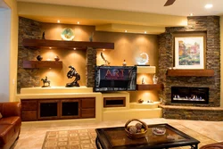Living room made of plasterboard photo