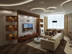 Living room made of plasterboard photo