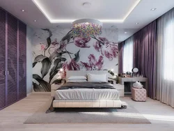 Flower bedroom design photo