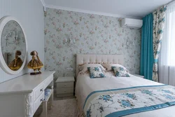 Flower bedroom design photo