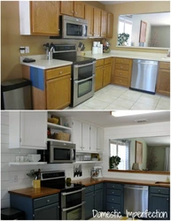 Kitchen renovation before and after real photos