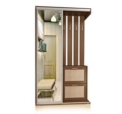 Hallway with shoe rack photo for a narrow corridor