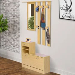 Hallway with shoe rack photo for a narrow corridor