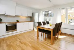 Kitchen design with wood floors