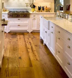 Kitchen design with wood floors