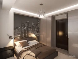 Bedroom design if the door is brown