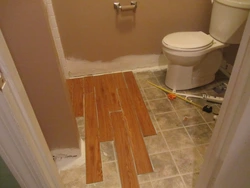 Bathroom floor finishing photo