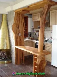 Wooden Bar Counters For The Kitchen Photo