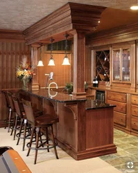 Wooden Bar Counters For The Kitchen Photo