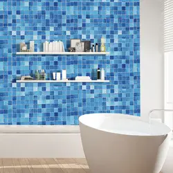 Self adhesive bathroom design