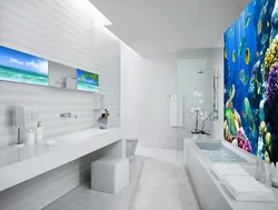 Self adhesive bathroom design