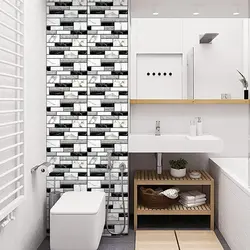 Self adhesive bathroom design