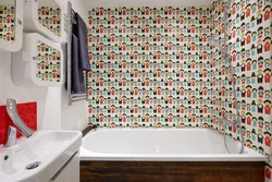 Self adhesive bathroom design