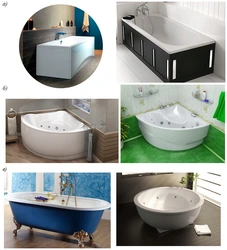 What kind of bathtubs there are photos