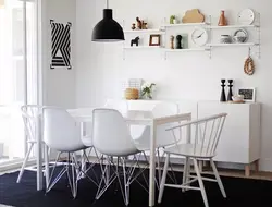 Kitchen walls in Scandinavian style photo