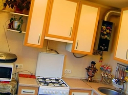 Kitchen ceiling with column photo