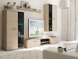 Light walls in the living room modern photos
