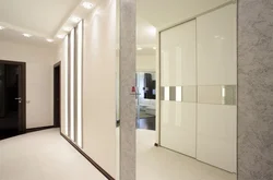 Hallway interior with sliding doors