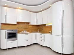 All photos of corner kitchens in white colors