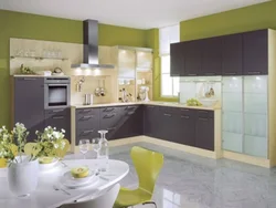 Cool colors for kitchen interior