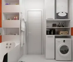 Bathroom design with boiler