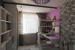 Bedroom design with a child in Khrushchev