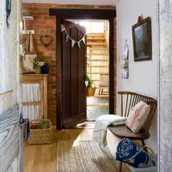 Interior of the hallway of a village house