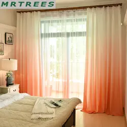 Curtains for a small bedroom in a modern style photo design