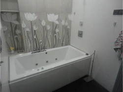 Bathroom made of plastic panels in Khrushchev photo