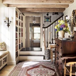 Kitchen hallway at the dacha photo