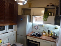 Kitchen design in p44t one-room