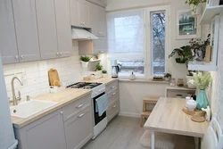 Inexpensive Kitchen Renovation And Design In Khrushchev Photo