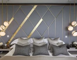 Soft walls in the bedroom interior