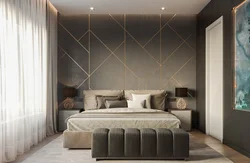 Soft walls in the bedroom interior