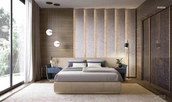 Bedroom design with soft wall panel