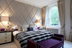Bedroom design with soft wall panel