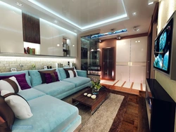 Интерьер гостиной 32 кв м
